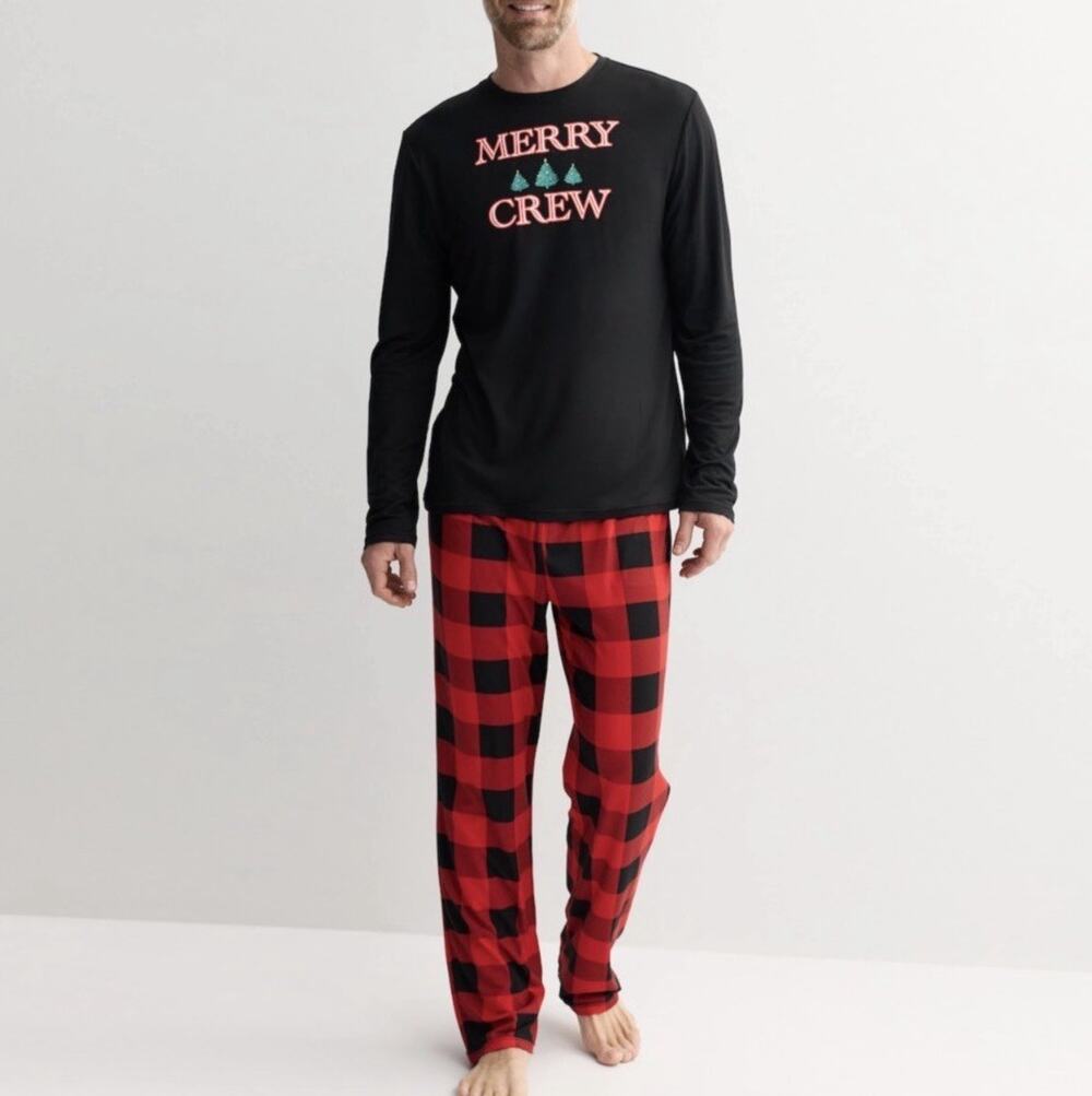 JAMMIES For Your FAMILIES 2 Piece Men's Size Large Holiday Sleep Set Christmas